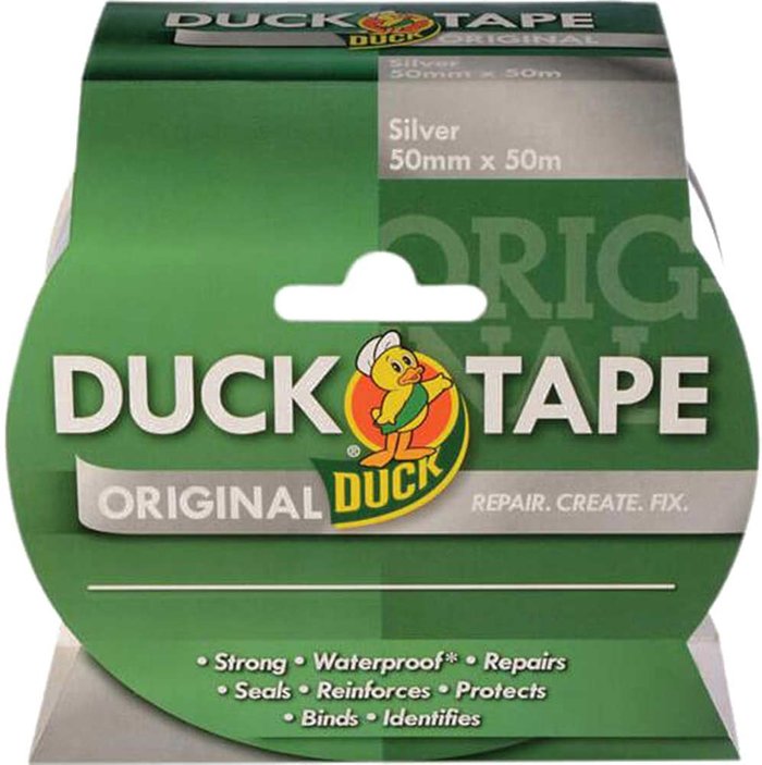 Tooled Up | Shure Shur Original Duck Tape Silver 50mm 50m Shure Shur Original Duck Tape Silver 50mm 50m
