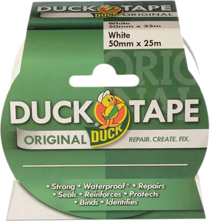 Tooled Up | Shure Shur Original Duck Tape White 50mm 50m Shure Shur Original Duck Tape White 50mm 50m