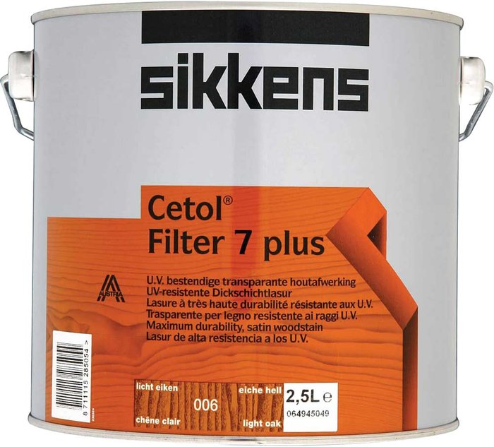 Tooled Up | Sikkens Sikkens Cetol Filter 7 Plus Translucent Woodstain Light Oak 2.5l Sikkens Sikkens Cetol Filter 7 Plus Translucent Woodstain Light Oak 2.5l