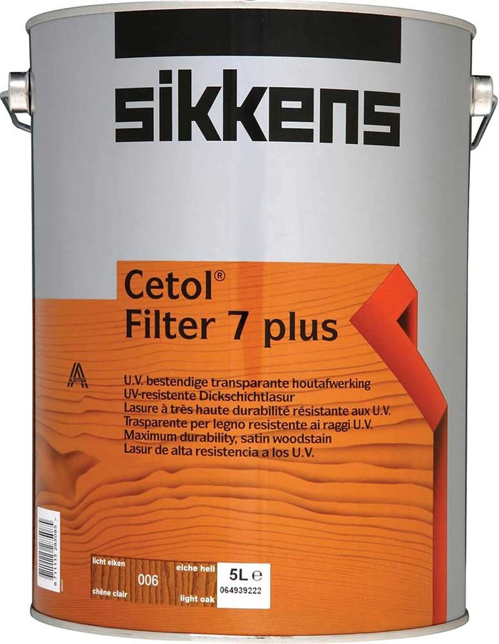 Tooled Up | Sikkens Sikkens Cetol Filter 7 Plus Translucent Woodstain Light Oak 5l Sikkens Sikkens Cetol Filter 7 Plus Translucent Woodstain Light Oak 5l