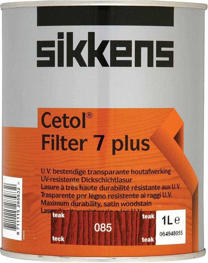 Tooled Up | Sikkens Sikkens Cetol Filter 7 Plus Woodstain Teak 1L Sikkens Sikkens Cetol Filter 7 Plus Woodstain Teak 1L