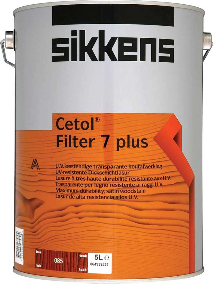 Tooled Up | Sikkens Sikkens Cetol Filter 7 Plus Translucent Woodstain Teak 5l Sikkens Sikkens Cetol Filter 7 Plus Translucent Woodstain Teak 5l