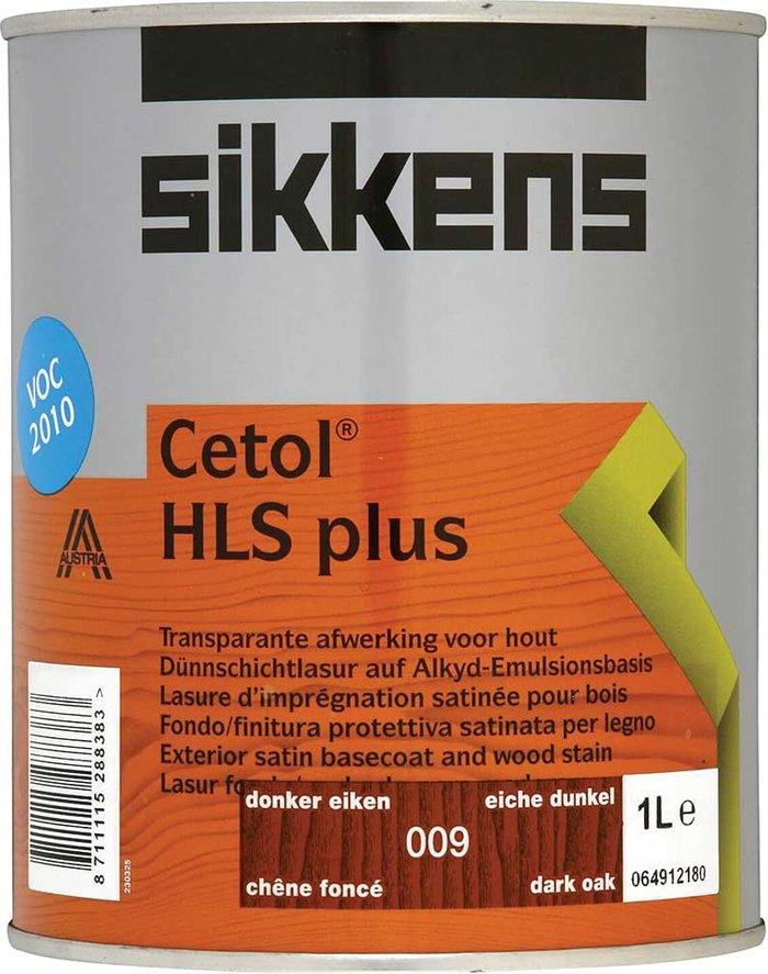 Tooled Up | Sikkens Sikkens Cetol HLS Plus Translucent Woodstain Dark Oak 1l Sikkens Sikkens Cetol HLS Plus Translucent Woodstain Dark Oak 1l