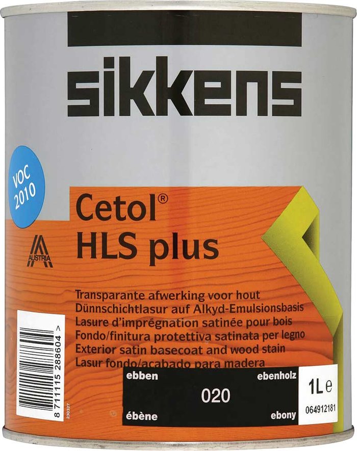 Tooled Up | Sikkens Sikkens Cetol HLS Plus Translucent Woodstain Ebony 1l Sikkens Sikkens Cetol HLS Plus Translucent Woodstain Ebony 1l
