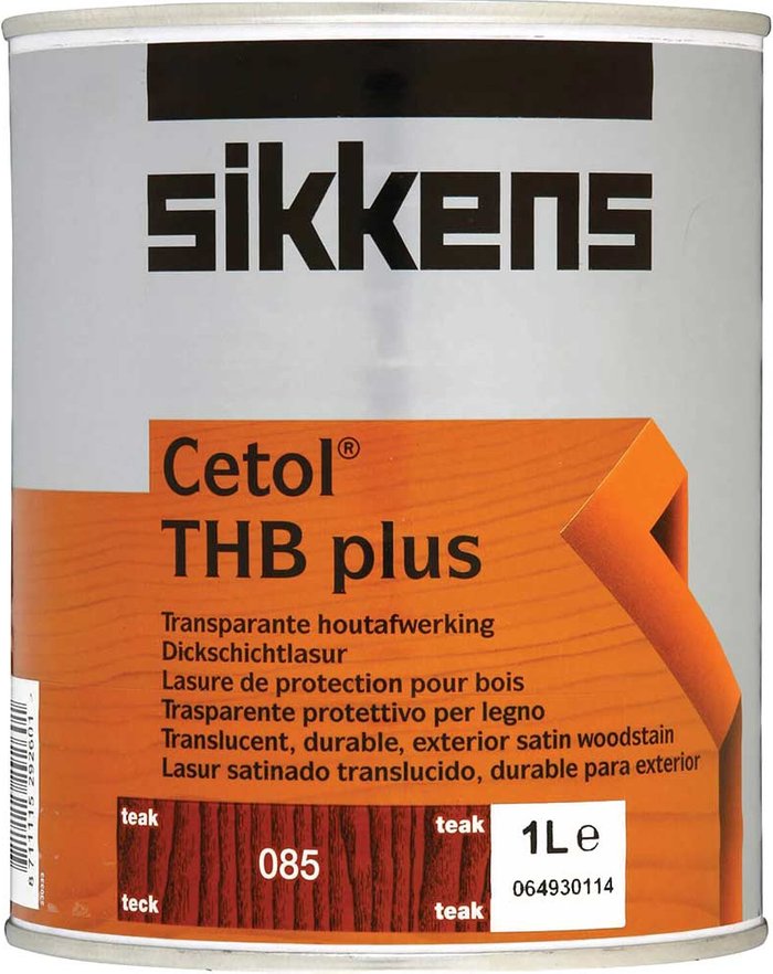 Tooled Up | Sikkens Sikkens Cetol THB Plus Translucent Woodstain Teak 1l Sikkens Sikkens Cetol THB Plus Translucent Woodstain Teak 1l