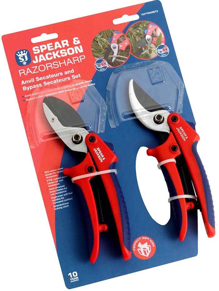 Tooled Up | Spear and Jackson Spear and Jackson Razorsharp Advantage Secateurs Set Spear and Jackson Spear and Jackson Razorsharp Advantage Secateurs Set