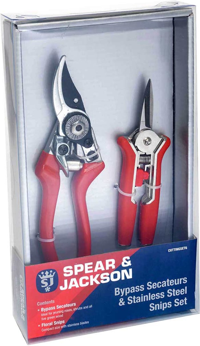 Tooled Up | Spear and Jackson Spear and Jackson Bypass Secateurs and Mini Snips Set Spear and Jackson Spear and Jackson Bypass Secateurs and Mini Snips Set