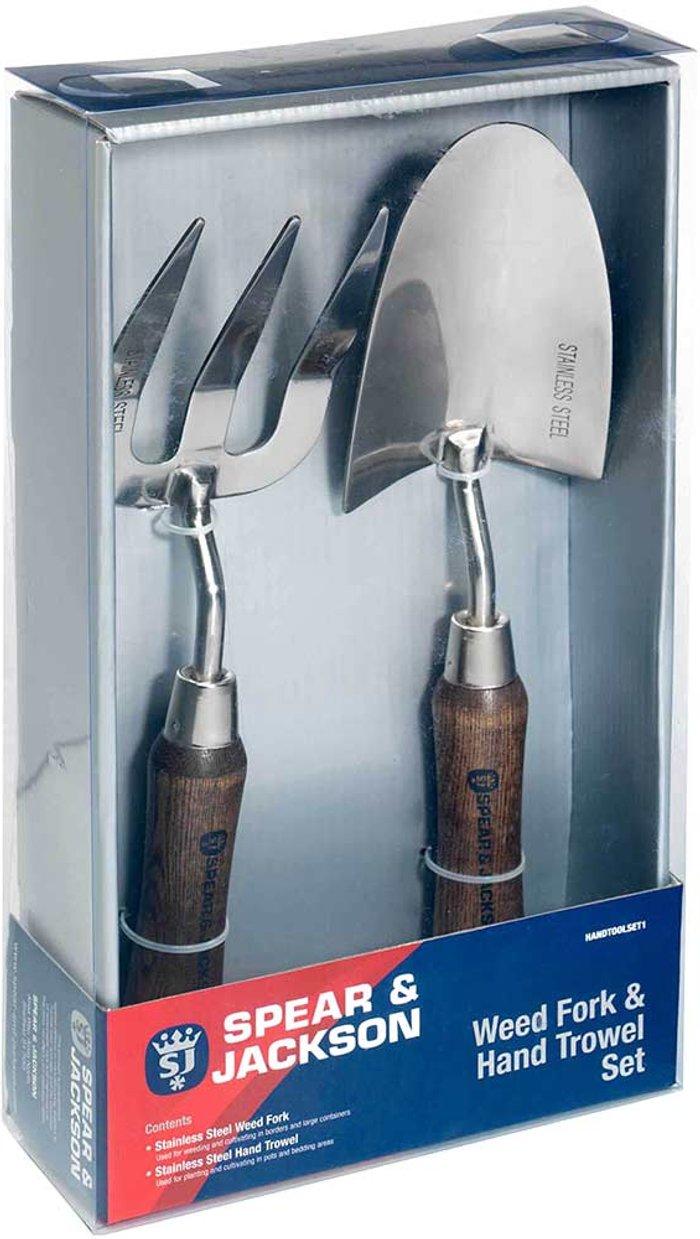 Tooled Up | Spear & Jackson Spear & Jackson Stainless Steel Hand Tool Gift Set - Trowel & Fork Spear & Jackson Spear & Jackson Stainless Steel Hand Tool Gift Set - Trowel & Fork