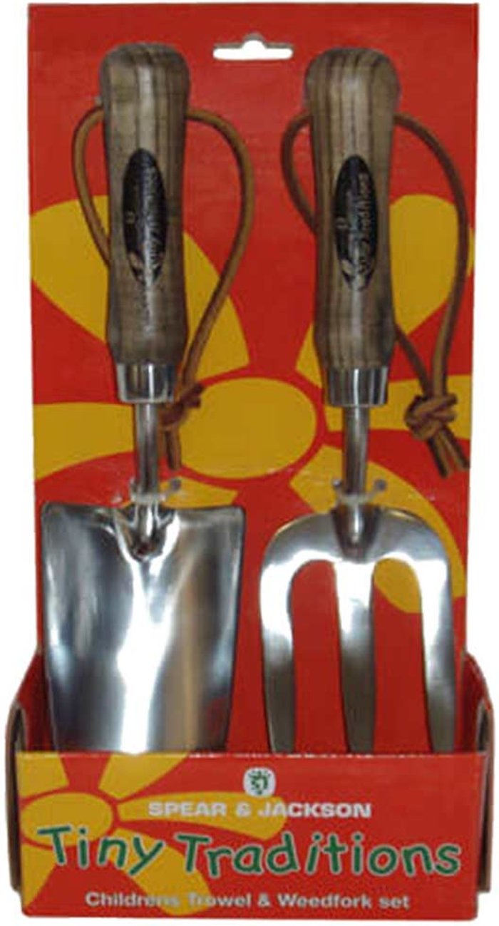 Tooled Up | Spear and Jackson Spear and Jackson Tiny Traditions Childrens Trowel and Weedfork Set Spear and Jackson Spear and Jackson Tiny Traditions Childrens Trowel and Weedfork Set