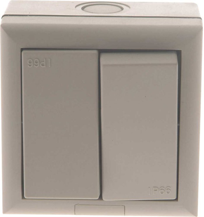 Tooled Up | SMJ SMJ IP66 Double 2 Way Outdoor Switch SMJ SMJ IP66 Double 2 Way Outdoor Switch