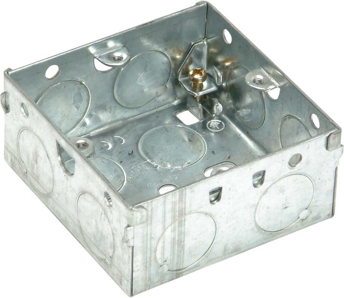 Tooled Up | SMJ SMJ 1 Gang Metal Socket BackBox 35mm SMJ SMJ 1 Gang Metal Socket BackBox 35mm