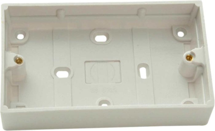 Tooled Up | SMJ SMJ Double Pattress Back Box 30mm Pack of 1 SMJ SMJ Double Pattress Back Box 30mm Pack of 1