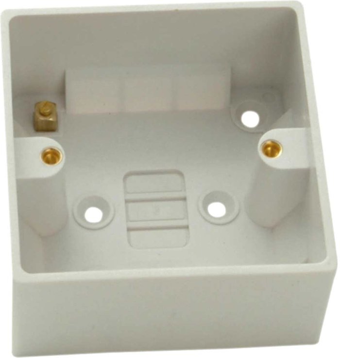 Tooled Up | SMJ SMJ Single Pattress Back Box 44mm Pack of 1 SMJ SMJ Single Pattress Back Box 44mm Pack of 1
