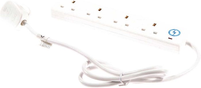 Tooled Up | SMJ SMJ Surge Protected 4 Socket Extension Lead 240v 2m SMJ SMJ Surge Protected 4 Socket Extension Lead 240v 2m