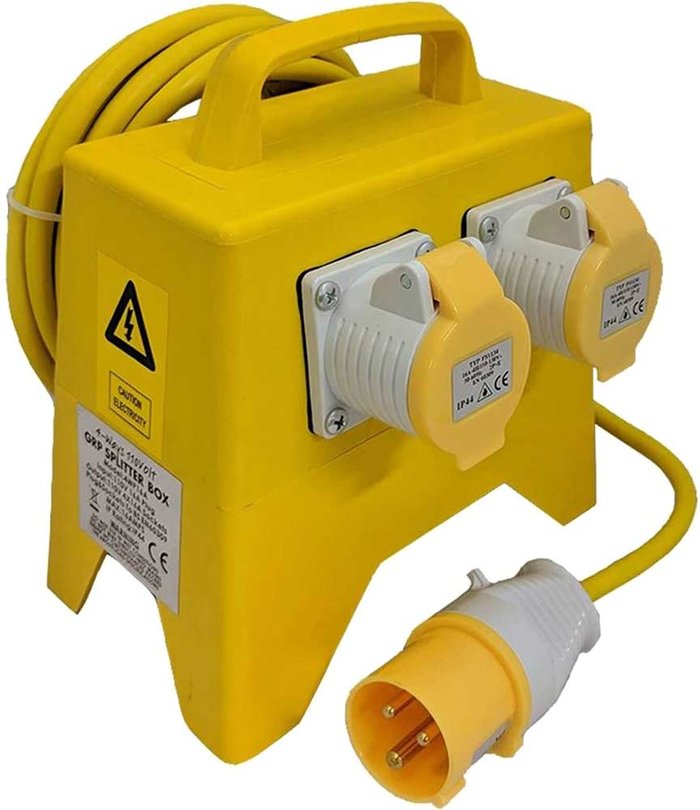 Tooled Up | Sirius Sirius Site Distribution Splitter Box 4 Way 110v Sirius Sirius Site Distribution Splitter Box 4 Way 110v