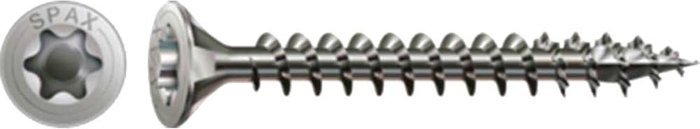 Tooled Up | SPAX Spax Countersinking Torx Wood Screws Stainless 5mm 60mm Pack of 25 SPAX Spax Countersinking Torx Wood Screws Stainless 5mm 60mm Pack of 25