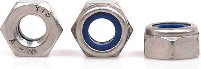 Tooled Up | Sirius Sirius A4 316 Stainless Steel Nyloc Nuts M5 Sirius Sirius A4 316 Stainless Steel Nyloc Nuts M5