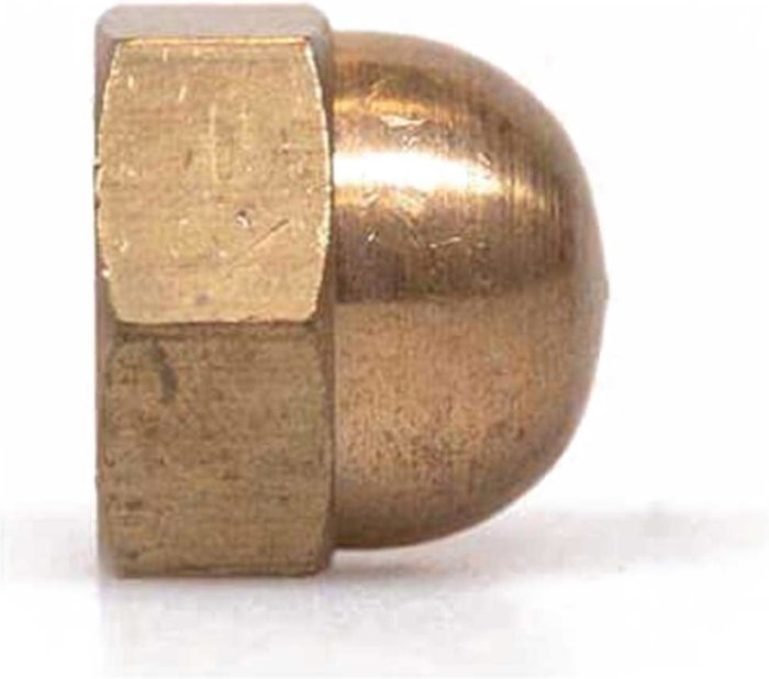 Tooled Up | Sirius Sirius Brass Hexagon Dome Nuts M8 Sirius Sirius Brass Hexagon Dome Nuts M8