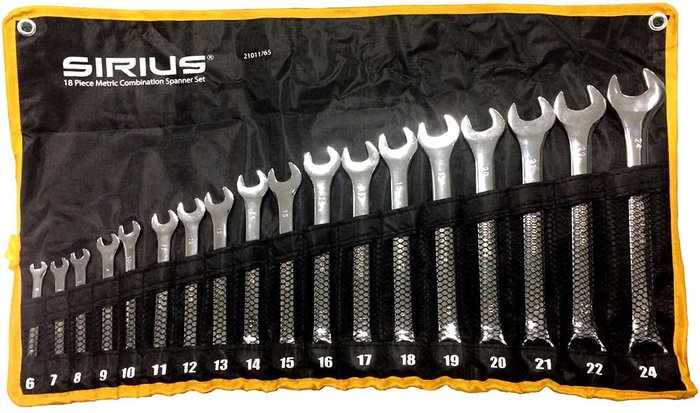 Tooled Up | Sirius Sirius 18 Piece Combination Spanner Set Sirius Sirius 18 Piece Combination Spanner Set