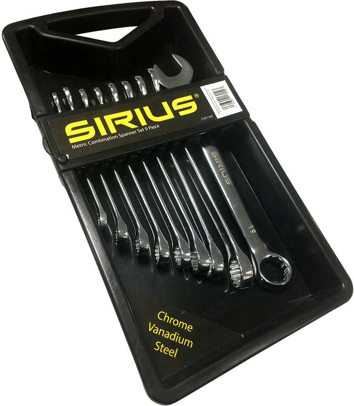Tooled Up | Sirius Sirius 9 Piece Combination Spanner Set Sirius Sirius 9 Piece Combination Spanner Set