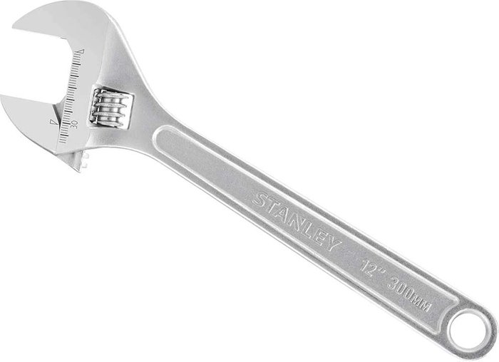 Tooled Up | Stanley Stanley Metal Adjustable Spanner 300mm Stanley Stanley Metal Adjustable Spanner 300mm