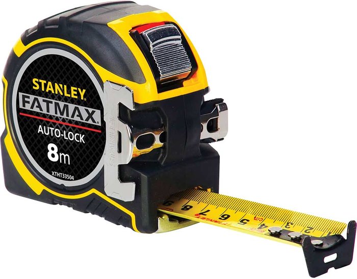 Tooled Up | Stanley Stanley FatMax Pro Autolock Tape Measure Metric 8m 32mm Stanley Stanley FatMax Pro Autolock Tape Measure Metric 8m 32mm