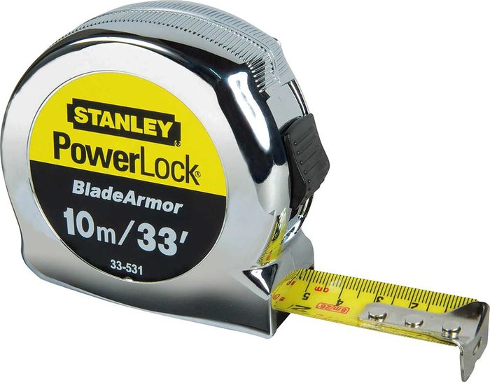 Tooled Up | Stanley Stanley Powerlock Tape 10m 30ft Stanley Stanley Powerlock Tape 10m 30ft