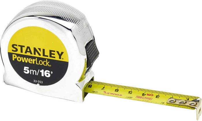 Tooled Up | Stanley Stanley Powerlock Tape 5m 16' Stanley Stanley Powerlock Tape 5m 16'