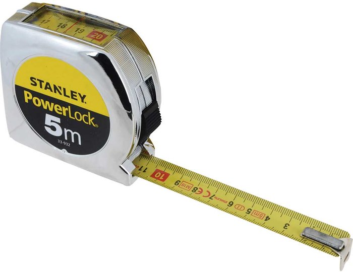 Tooled Up | Stanley Stanley Powerlock Top Reader Tape Measure Metric 5m 19mm Stanley Stanley Powerlock Top Reader Tape Measure Metric 5m 19mm