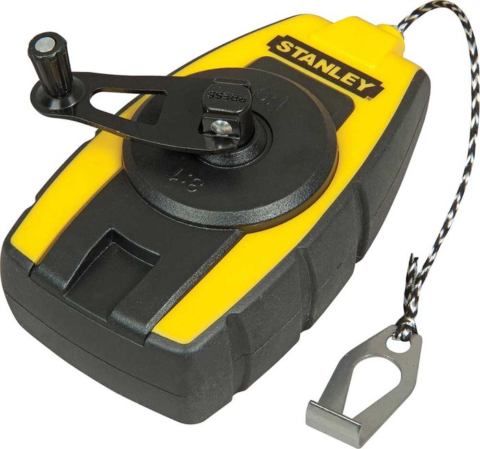 Tooled Up | Stanley Stanley Compact Chalk Line Reel 9m Stanley Stanley Compact Chalk Line Reel 9m