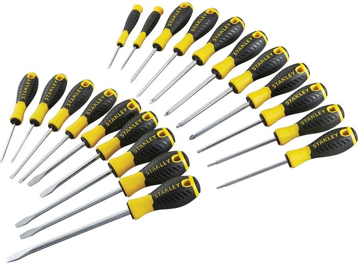 Tooled Up | Stanley Stanley 20 Piece Essential Screwdriver Set Stanley Stanley 20 Piece Essential Screwdriver Set