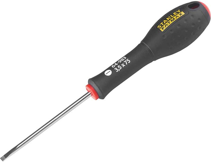 Tooled Up | Stanley Stanley FatMax Parallel Slotted Screwdriver 3.5mm 75mm Stanley Stanley FatMax Parallel Slotted Screwdriver 3.5mm 75mm