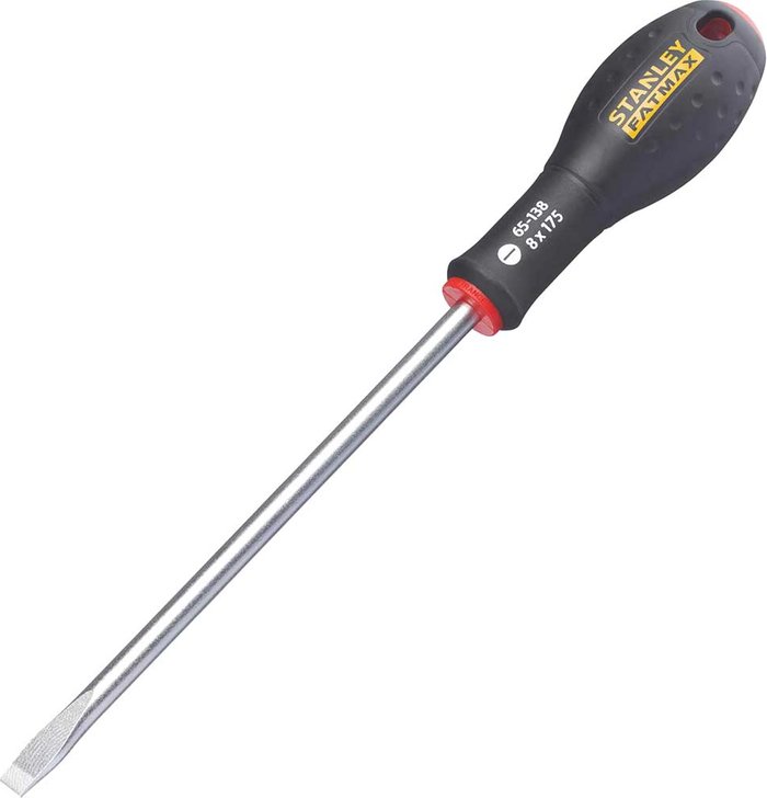 Tooled Up | Stanley Stanley FatMax Flared Slotted Screwdriver 8mm 175mm Stanley Stanley FatMax Flared Slotted Screwdriver 8mm 175mm