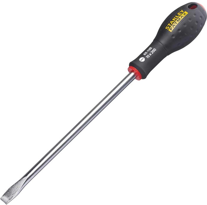 Tooled Up | Stanley Stanley FatMax Flared Slotted Screwdriver 10mm 200mm Stanley Stanley FatMax Flared Slotted Screwdriver 10mm 200mm