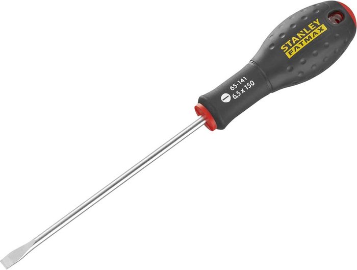 Tooled Up | Stanley Stanley FatMax Flared Slotted Screwdriver 6.5mm 150mm Stanley Stanley FatMax Flared Slotted Screwdriver 6.5mm 150mm
