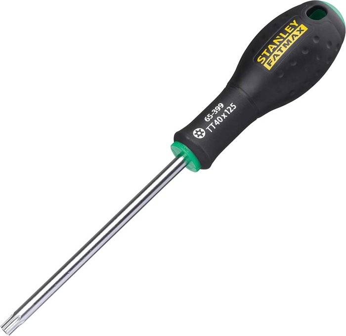 Tooled Up | Stanley Stanley - Fatmax 0-65-399 Screwdriver Tamperproof Torx TT40 x 125mm Stanley Stanley - Fatmax 0-65-399 Screwdriver Tamperproof Torx TT40 x 125mm