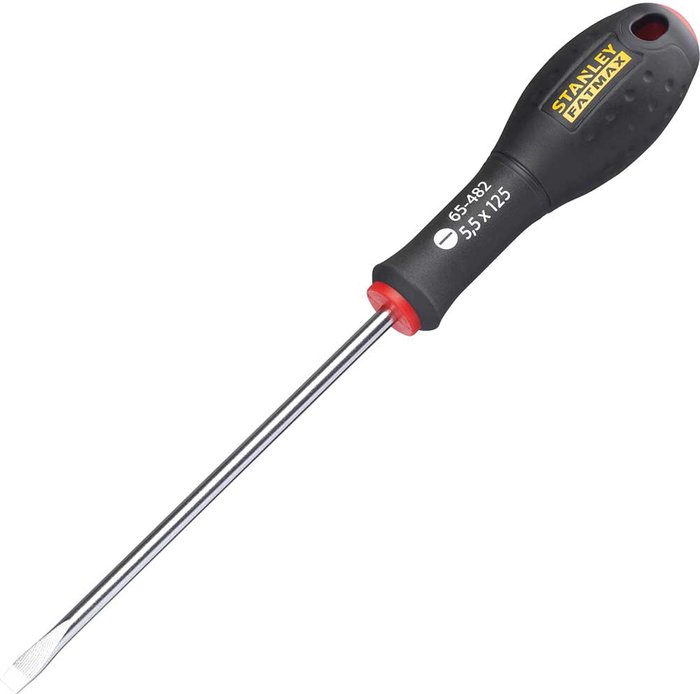 Tooled Up | Stanley Stanley FatMax Flared Slotted Screwdriver 5.5mm 125mm Stanley Stanley FatMax Flared Slotted Screwdriver 5.5mm 125mm