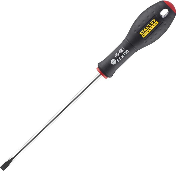 Tooled Up | Stanley Stanley FatMax Flared Slotted Screwdriver 5.5mm 150mm Stanley Stanley FatMax Flared Slotted Screwdriver 5.5mm 150mm