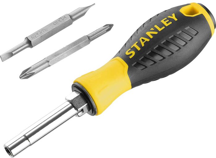 Tooled Up | Stanley Stanley 6 Way Bit Screwdriver Stanley Stanley 6 Way Bit Screwdriver