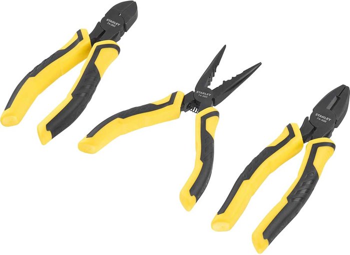 Tooled Up | Stanley Tools STA075094 ControlGripâ„¢ Pliers Set 3 Piece - Stanley Stanley Tools STA075094 ControlGripâ„¢ Pliers Set 3 Piece - Stanley