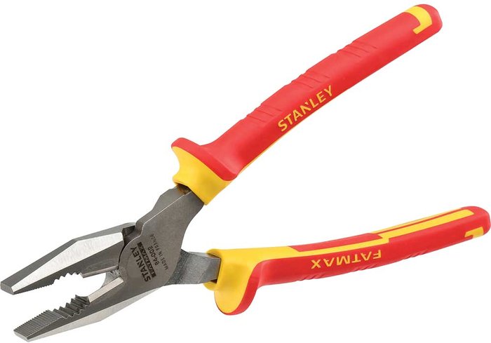 Tooled Up | Stanley Stanley Insulated VDE Combination Pliers 200mm Stanley Stanley Insulated VDE Combination Pliers 200mm
