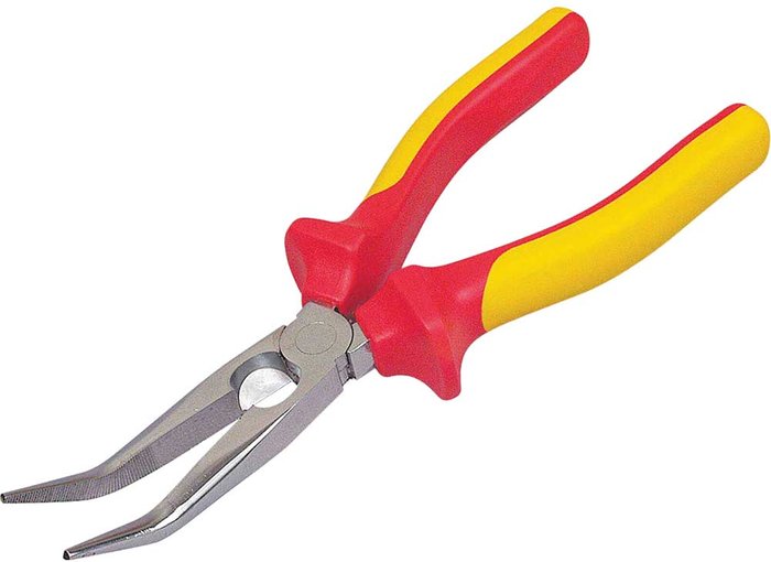 Tooled Up | Stanley Stanley Insulated VDE Bent Nose Pliers 200mm Stanley Stanley Insulated VDE Bent Nose Pliers 200mm