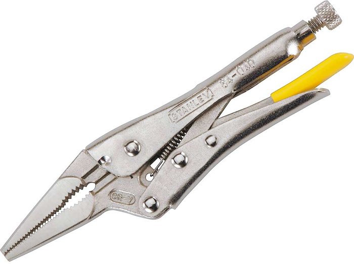 Tooled Up | Stanley Stanley Long Nose Locking Pliers 170mm Stanley Stanley Long Nose Locking Pliers 170mm