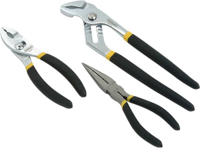 Tooled Up | Stanley Stanley 3 Piece Waterpump Plier Set Stanley Stanley 3 Piece Waterpump Plier Set
