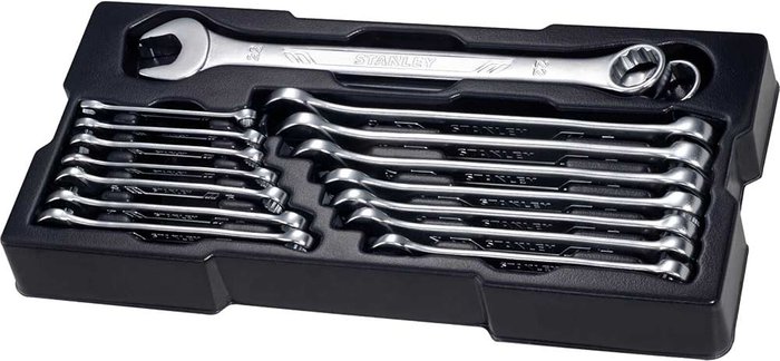 Tooled Up | Stanley Stanley 16 Piece Combination Spanner Set Module Stanley Stanley 16 Piece Combination Spanner Set Module