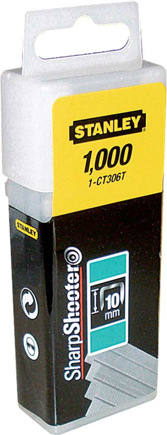 Tooled Up | Stanley Stanley Flat Narrow Crown Staples 10mm Pack of 1000 Stanley Stanley Flat Narrow Crown Staples 10mm Pack of 1000