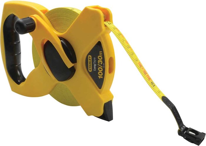 Tooled Up | Stanley Stanley Open Frame Fiberglass Long Tape 30m (100ft) Stanley Stanley Open Frame Fiberglass Long Tape 30m (100ft)