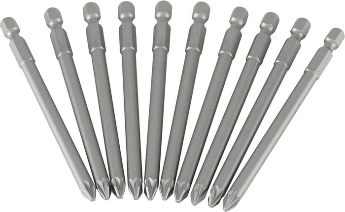 Tooled Up | Stanley Stanley Pozi Screwdriver Bit PZ2 100mm Pack of 10 Stanley Stanley Pozi Screwdriver Bit PZ2 100mm Pack of 10