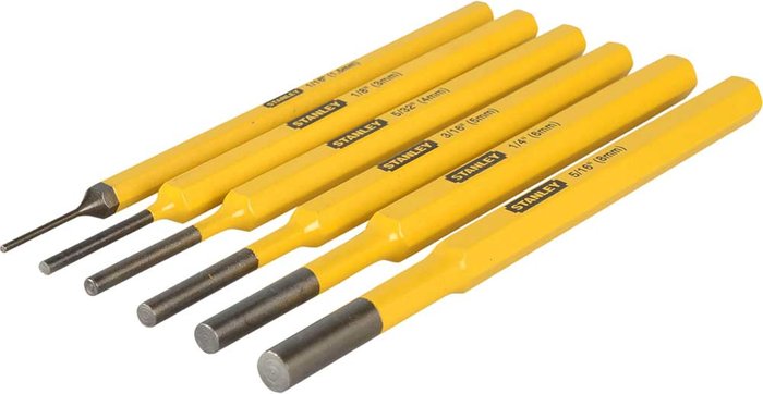 Tooled Up | Stanley Stanley 6 Piece Punch Set Stanley Stanley 6 Piece Punch Set