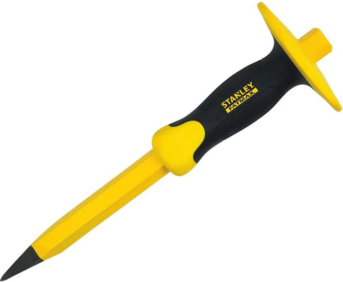 Tooled Up | Stanley Stanley FatMax Masons Chisel and Guard 20mm 300mm Stanley Stanley FatMax Masons Chisel and Guard 20mm 300mm